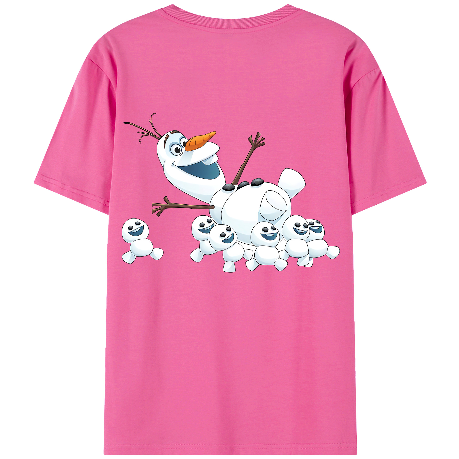 （画像用） アナと雪の女王 アンナ エルサ Frozen Anna Elsa レディース半袖Tシャツ(バックプリント)